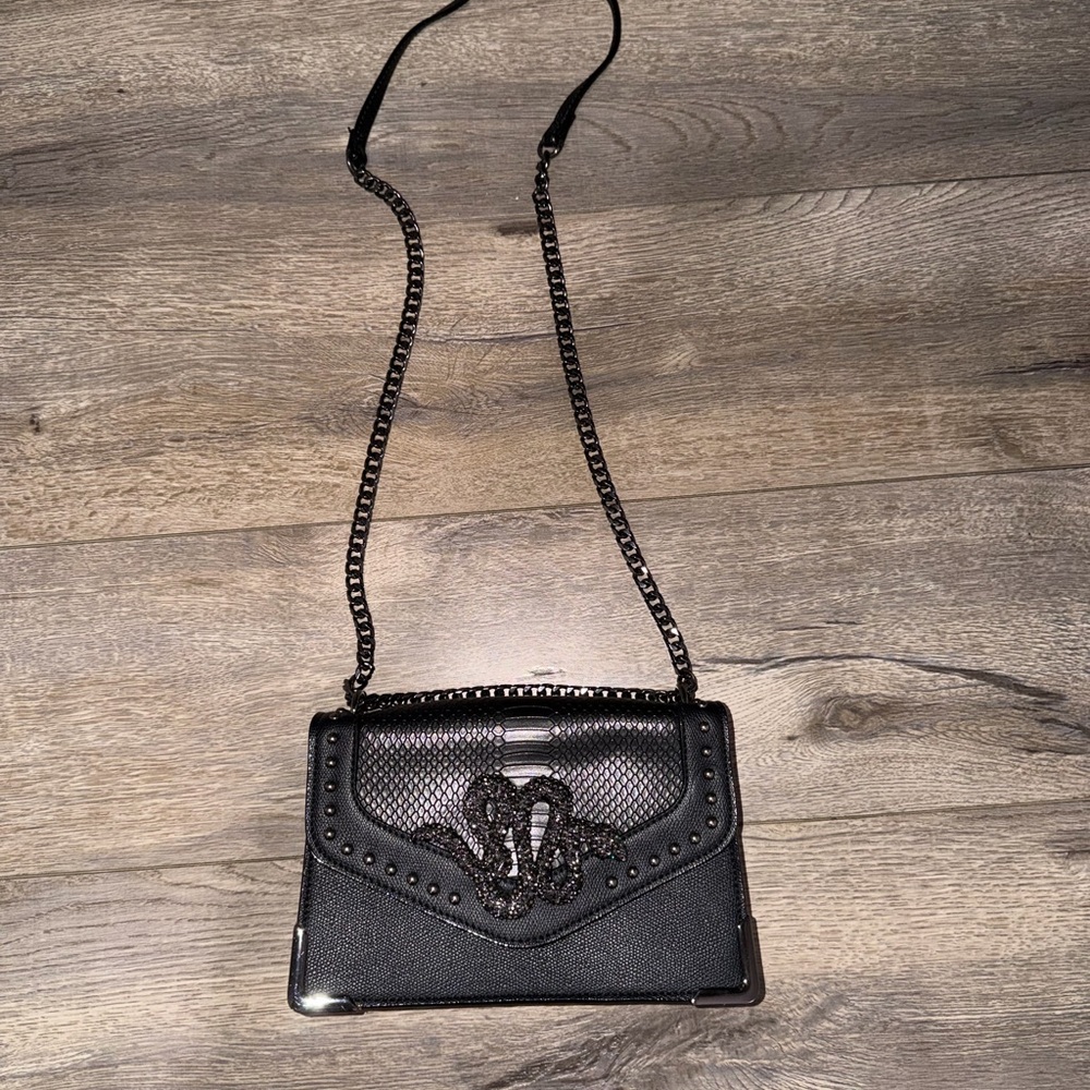 Aldo Rhinestone Snake Purse